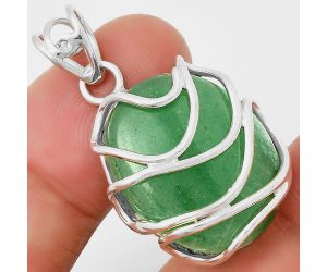 Natural Green Aventurine Pendant SDP131433 P-1561, 18x23 mm