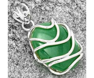 Natural Green Aventurine Pendant SDP131433 P-1561, 18x23 mm