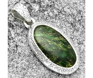 Natural Green Fuchsite Pendant SDP131702 P-1538, 12x23 mm