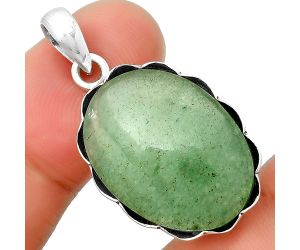 Natural Green Aventurine Pendant SDP132584 P-1555, 17x23 mm