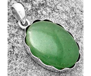 Natural Green Aventurine Pendant SDP132584 P-1555, 17x23 mm