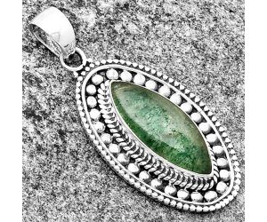 Natural Green Aventurine Pendant SDP132620 P-1578, 8x20 mm