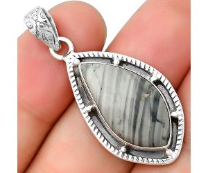 Natural Picasso Jasper Pendant SDP132646 P-1495, 12x23 mm