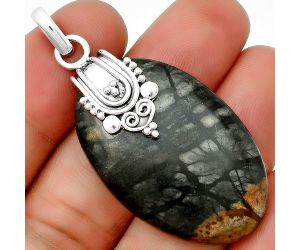 Natural Picasso Jasper Pendant SDP132888 P-1313, 24x37 mm