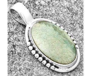 Dendritic Chrysoprase - Africa 925 Sterling Silver Pendant Jewelry SDP132929 P-1326, 12x19 mm