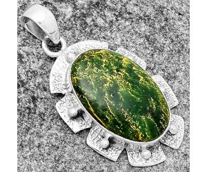 Natural Green Fuchsite Pendant SDP133091 P-1485, 14x22 mm