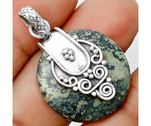 Natural Star Galaxy Jasper Pendant SDP134478 P-1313, 25x25 mm