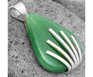 Natural Green Aventurine Pendant SDP135502 P-1559, 23x29 mm