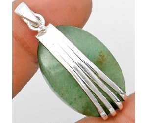 Natural Green Aventurine Pendant SDP136041 P-1302, 19x28 mm