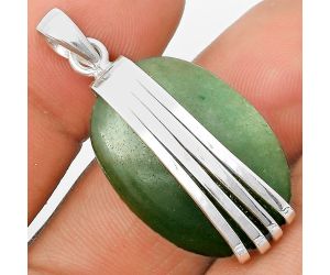 Natural Green Aventurine Pendant SDP136063 P-1302, 19x27 mm