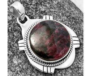 Russian Eudialyte Pendant SDP140645 P-1463, 18x18 mm