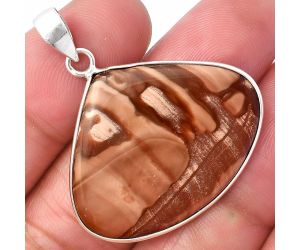 Coffee Bean Jasper Pendant SDP141815 P-1001, 26x33 mm