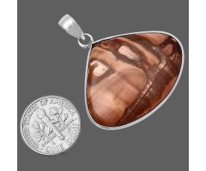 Coffee Bean Jasper Pendant SDP141815 P-1001, 26x33 mm