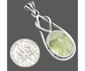 Prehnite Pendant SDP146850 P-1008, 13x16 mm