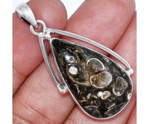 Turtella Jasper Pendant SDP152325 P-1566, 17x29 mm