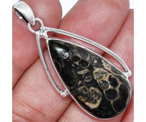 Turtella Jasper Pendant SDP152340 P-1566, 16x37 mm