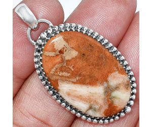 Red Sponge Coral Pendant SDP152461 P-1312, 19x28 mm