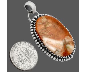 Red Sponge Coral Pendant SDP152461 P-1312, 19x28 mm