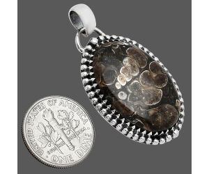 Turtella Jasper Pendant SDP152481 P-1312, 18x26 mm