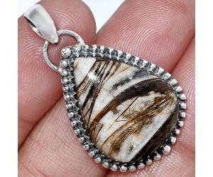 Stick Agate Pendant SDP152490 P-1312, 18x23 mm