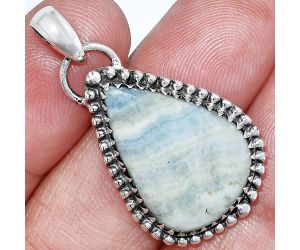 Blue Scheelite Pendant SDP152499 P-1312, 16x22 mm