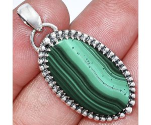 Malachite Eye Pendant SDP152511 P-1312, 14x25 mm