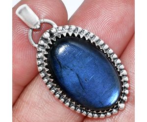 Blue Fire Labradorite Pendant SDP152514 P-1312, 15x23 mm