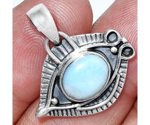 Evil Eye - Larimar (Dominican Republic) Pendant SDP152763 P-1112, 8x10 mm