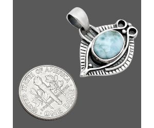 Evil Eye - Larimar (Dominican Republic) Pendant SDP152792 P-1112, 8x10 mm