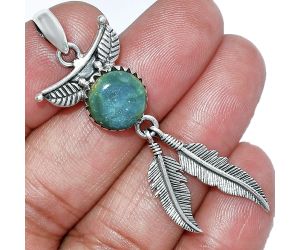 Feather - Peruvian Opalina Pendant SDP152890 P-1284, 11x11 mm