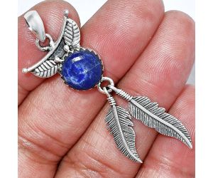 Feather - Lapis Lazuli Pendant SDP152920 P-1284, 10x10 mm