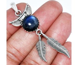 Feather - Blue Fire Labradorite Pendant SDP152927 P-1284, 11x11 mm