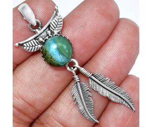 Feather - Peruvian Opalina Pendant SDP152942 P-1284, 10x10 mm