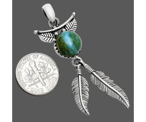 Feather - Peruvian Opalina Pendant SDP152942 P-1284, 10x10 mm