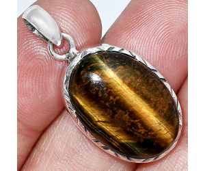 Tiger Eye Pendant SDP153001 P-1079, 15x22 mm