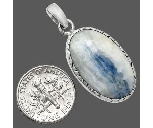 Blue Scheelite Pendant SDP153013 P-1079, 15x24 mm