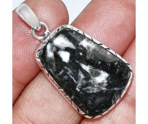 Mexican Cabbing Fossil Pendant SDP153022 P-1079, 17x24 mm