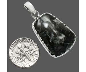 Mexican Cabbing Fossil Pendant SDP153022 P-1079, 17x24 mm