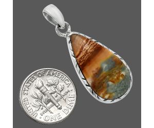 Polygram Jasper Pendant SDP153029 P-1079, 13x24 mm