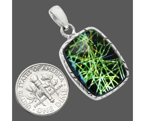 Dichroic Glass Pendant SDP153042 P-1079, 16x21 mm