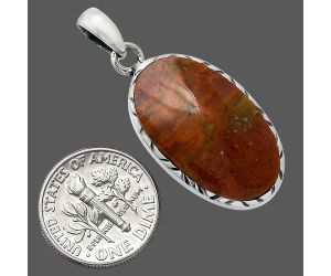 Rare Cady Mountain Agate Pendant SDP153045 P-1079, 14x25 mm