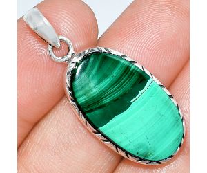 Malachite Eye Pendant SDP153067 P-1079, 14x25 mm