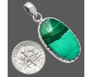 Malachite Eye Pendant SDP153067 P-1079, 14x25 mm