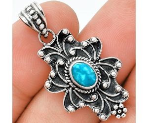 Natural Rare Turquoise Nevada Aztec Mt Pendant SDP153128 P-1558, 7x5 mm