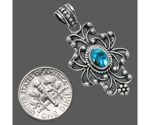 Spiny Oyster Turquoise Pendant SDP153139 P-1558, 7x5 mm