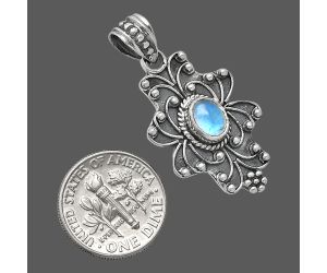 Rainbow Moonstone Pendant SDP153164 P-1558, 7x5 mm