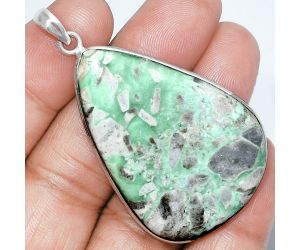 Utah Variscite Pendant SDP153216 P-1001, 32x46 mm