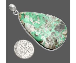 Utah Variscite Pendant SDP153216 P-1001, 32x46 mm