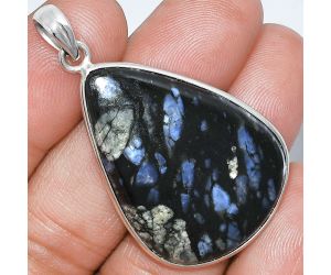 Llanite Blue Opal Crystal Sphere Pendant SDP153275 P-1001, 25x35 mm