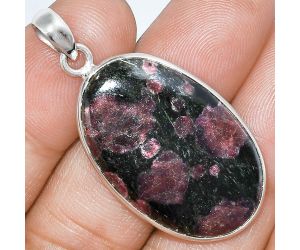Russian Eudialyte Pendant SDP153280 P-1001, 20x32 mm